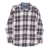 TOMMY HILFIGER Womens Pink & Black Checked Shirt S Casual Cotton Blend