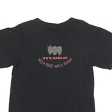 ANVIL Mens Black Graphic T-Shirt M Short Sleeve Crew Neck Skull Bandana