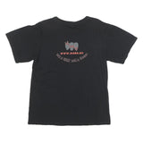 ANVIL Mens Black Graphic T-Shirt M Short Sleeve Crew Neck Skull Bandana