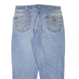 CARHARTT Mens Jeans Blue Relaxed Straight Denim Medium W36 L27 Workwear Casual
