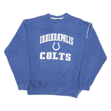 NFL Mens Blue Indianapolis Colts Crew Neck L Sweatshirt Cotton Sportswear