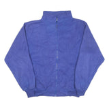 Mens Blue Casual Zip Jacket L Polyester Blend Plain Warm Comfortable Lightweight