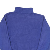 Mens Blue Casual Zip Jacket L Polyester Blend Plain Warm Comfortable Lightweight