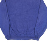 Mens Blue Casual Zip Jacket L Polyester Blend Plain Warm Comfortable Lightweight