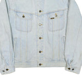 LEE Mens Blue Denim Cotton Blend Button Jacket L Classic Fit Casual Outerwear