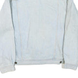 LEE Mens Blue Denim Cotton Blend Button Jacket L Classic Fit Casual Outerwear