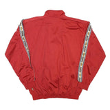 PUMA Mens Red Track Jacket S Polyester Blend Plain Zip Lightweight Casual