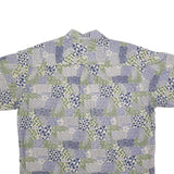 COOKE STREET Mens Blue & Green Pattern Casual Shirt L Cotton Hawaiian Holiday