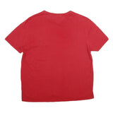 TOMMY HILFIGER Mens Red Graphic T-Shirt XL Short Sleeve Crew Neck