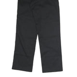 DICKIES Mens Cotton Black Regular Straight Trousers W30 L31 Workwear Zip Closure