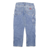 DICKIES Mens Regular Blue Denim Jeans W34 L30 Classic Cotton Blend Zip Casual