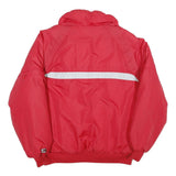 INSIDE EDGE Mens Red & Black Nylon Jacket L Zip Plain Casual Sportswear