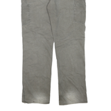 CARHARTT Mens Regular Fit Workwear Grey Denim Jeans W36 L36 Cotton Blend Zip
