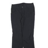 TCM Womens Black Regular Fit Straight Leg Trousers W30 L30 Zip Closure Polyester
