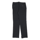 TCM Womens Black Regular Fit Straight Leg Trousers W30 L30 Zip Closure Polyester