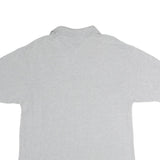 TOMMY HILFIGER Mens Grey Short Sleeve Plain Polo Shirt XL Casual Classic Cotton