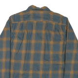 RIDGECUT Mens Blue & Beige Check Shirt M Button-Down Casual Cotton Blend
