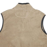 CHAMPION Mens Beige Fleece Zip Jacket Vest M Casual Outdoor Layering Comfortable
