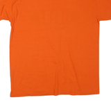 RUSSELL ATHLETIC Mens Orange Auburn Tigers Graphic T-Shirt L Crew Neck Short