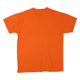 RUSSELL ATHLETIC Mens Orange Auburn Tigers Graphic T-Shirt L Crew Neck Short