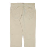 LEVI'S Mens Cotton Blend Slim Beige Trousers W34 L31 Casual Zip Closure