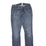 TRUE RELIGION Womens Regular Blue Denim Rinse Zip W24 L32 Classic Fit Jeans