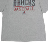 NIKE Mens Grey Arizona Dbacks Baseball Graphic T-Shirt 2XL Short Sleeve Crew