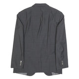 JOOP! Mens Grey Classic Jacket M Woven Plain Formal Button Closure