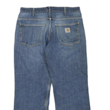 CARHARTT Womens Jeans Blue Regular Straight Denim Medium W36 L30 Durable