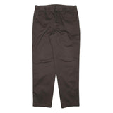 CALVIN KLEIN JEANS Mens Relaxed Brown Cotton Blend Trousers W37 L33 Casual Fit