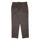 CALVIN KLEIN JEANS Mens Relaxed Brown Cotton Blend Trousers W37 L33 Casual Fit