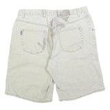 MERONA Mens Shorts Beige Casual Plain L W35 Cotton Blend