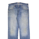 LEVI'S 501 Mens Jeans Blue Regular Straight Denim Light W36 L34 Classic Button