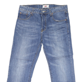 LEVI'S 501 Mens Jeans Blue Regular Straight Denim Medium W32 L33 Classic Button