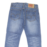 LEVI'S 501 Mens Jeans Blue Regular Straight Denim Medium W32 L33 Classic Button