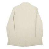 CLAUDE HAVREY Womens Beige Button Jacket UK 20 Polyester Blend Classic Style