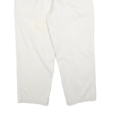 TOMMY HILFIGER Mens Cotton Blend White Regular Straight Trousers W38 L30