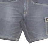 DICKIES Mens Shorts Blue Casual Cargo Cotton Blend L W34 Workwear