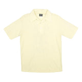 YOUR ADVANTAGE Mens Cream Cotton Blend Polo Shirt M Pistol Team Print