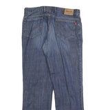 HIS Mens Blue Regular Fit Straight Leg Denim Jeans W36 L34 Button Closure