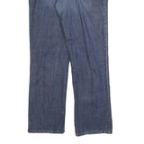 HIS Mens Blue Regular Fit Straight Leg Denim Jeans W36 L34 Button Closure