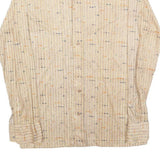 JON NORMAN Mens Beige Polyester Blend Patterned Shirt M Casual Lightweight