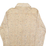 JON NORMAN Mens Beige Polyester Blend Patterned Shirt M Casual Lightweight