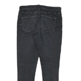 GAS Womens Jeans Black Slim Skinny Denim Medium W30 L27 Stylish Cotton Blend Zip