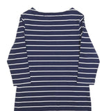 MOUNTAIN WAREHOUSE Womens Navy & White Striped Day Cotton Blend Dress UK 12