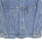 LEE Mens Blue Cotton Denim Jacket M Button Closure Classic Fit Casual Wear