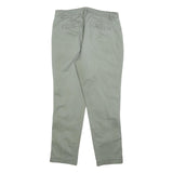 GAP Womens Cotton Blend Slim Beige Trousers W30 L27 Casual Zip Fastening