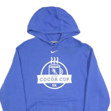 NIKE Mens Blue Cocoa Cup 5K Pullover Hoodie M Cotton Blend Sportswear