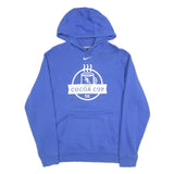 NIKE Mens Blue Cocoa Cup 5K Pullover Hoodie M Cotton Blend Sportswear