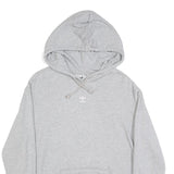 ADIDAS Womens Grey Hoodie UK 18 Cotton Blend Pullover Casual Hooded Sweatshirt